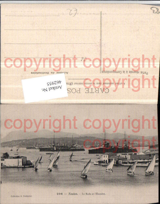 462955,Provence-Alpes-Cote-Azur Var Toulon Rade et Escadre Hafen Dampfer Boote