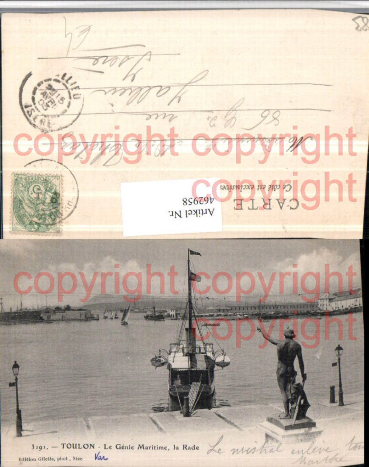 462958,Provence-Alpes-Cote-Azur Var Toulon Genie Maritime Rade Hafen Boot