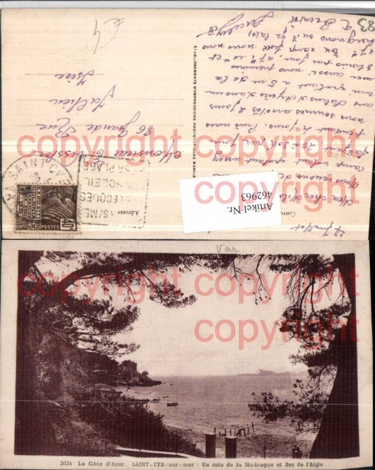 462963,Provence-Alpes-Cote-Azur Var Saint-Cyr-sur-mer Madrague et Bec Aigle Küste