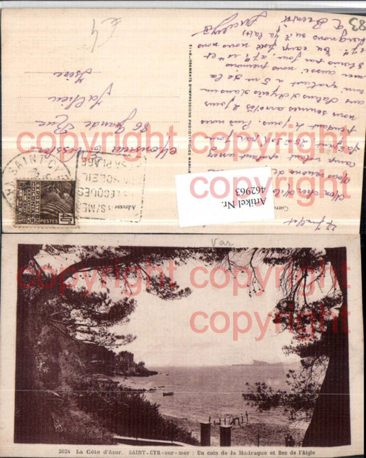 462963,Provence-Alpes-Cote-Azur Var Saint-Cyr-sur-mer Madrague et Bec Aigle Küste