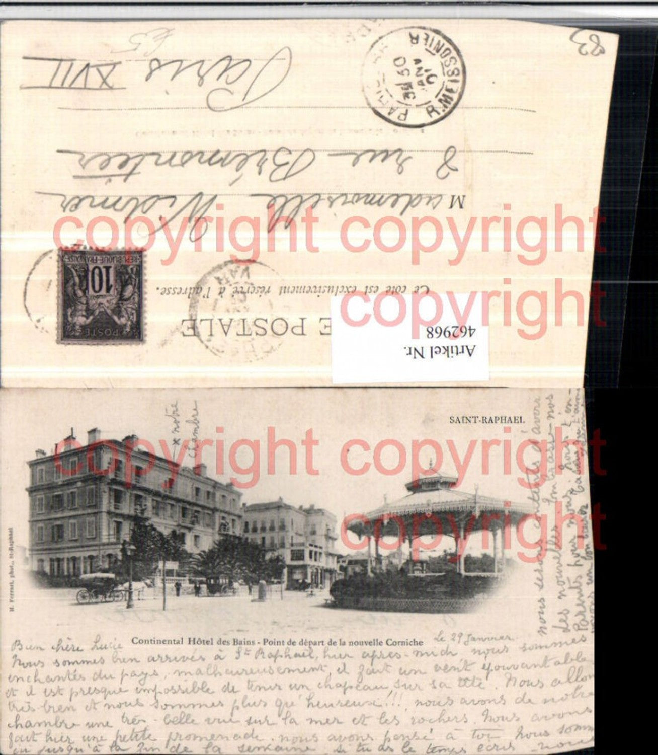 462968,Provence-Alpes-Cote-Azur Var Saint-Raphael Continental Hotel des Bains Pavillon