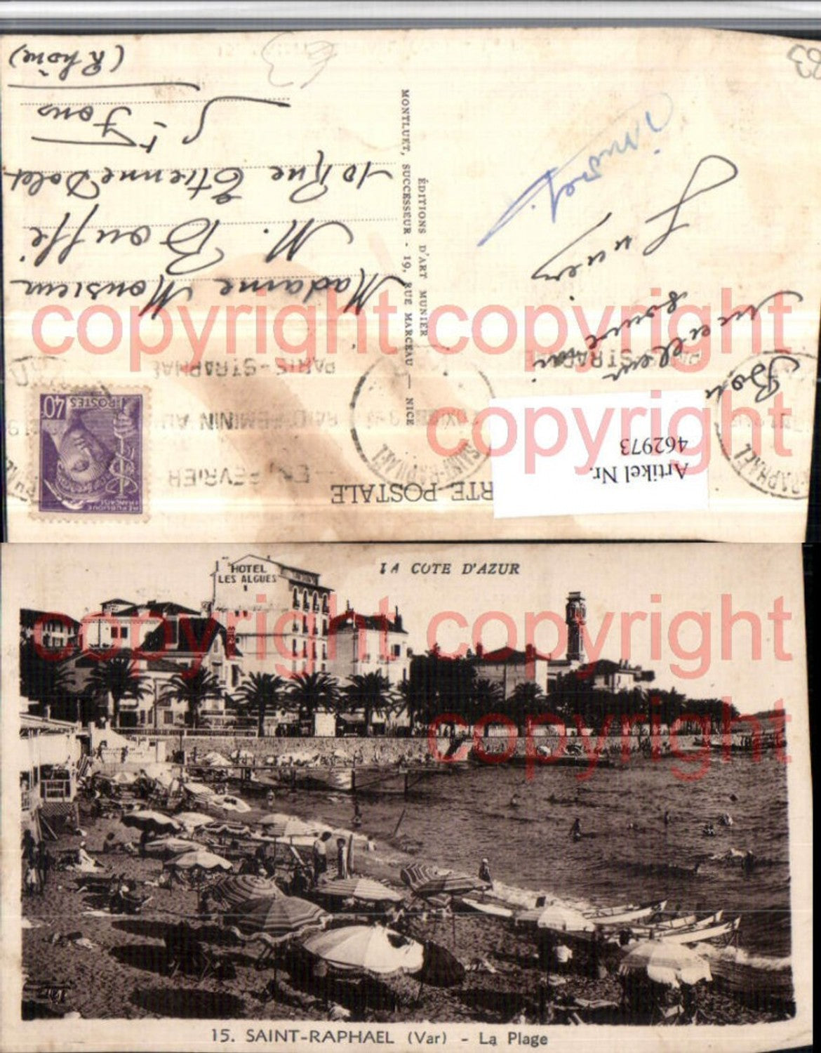 462973,Provence-Alpes-Cote-Azur Var Saint-Raphael Plage Strandleben Strand Hotel