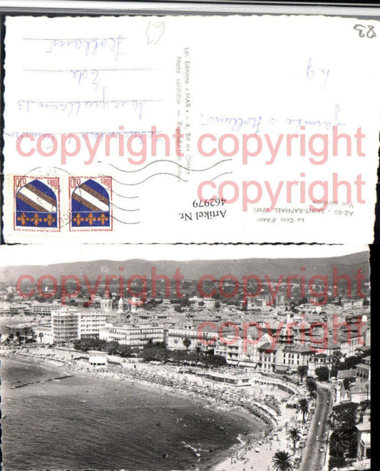 462979,Provence-Alpes-Cote-Azur Var Saint-Raphael Vue generale Totale Strand