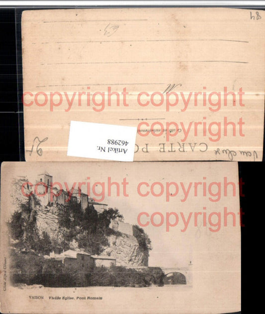 462988,Provence-Alpes-Cote-Azur Vaucluse Vaison Vieille Eglise Pont Romain Kirche