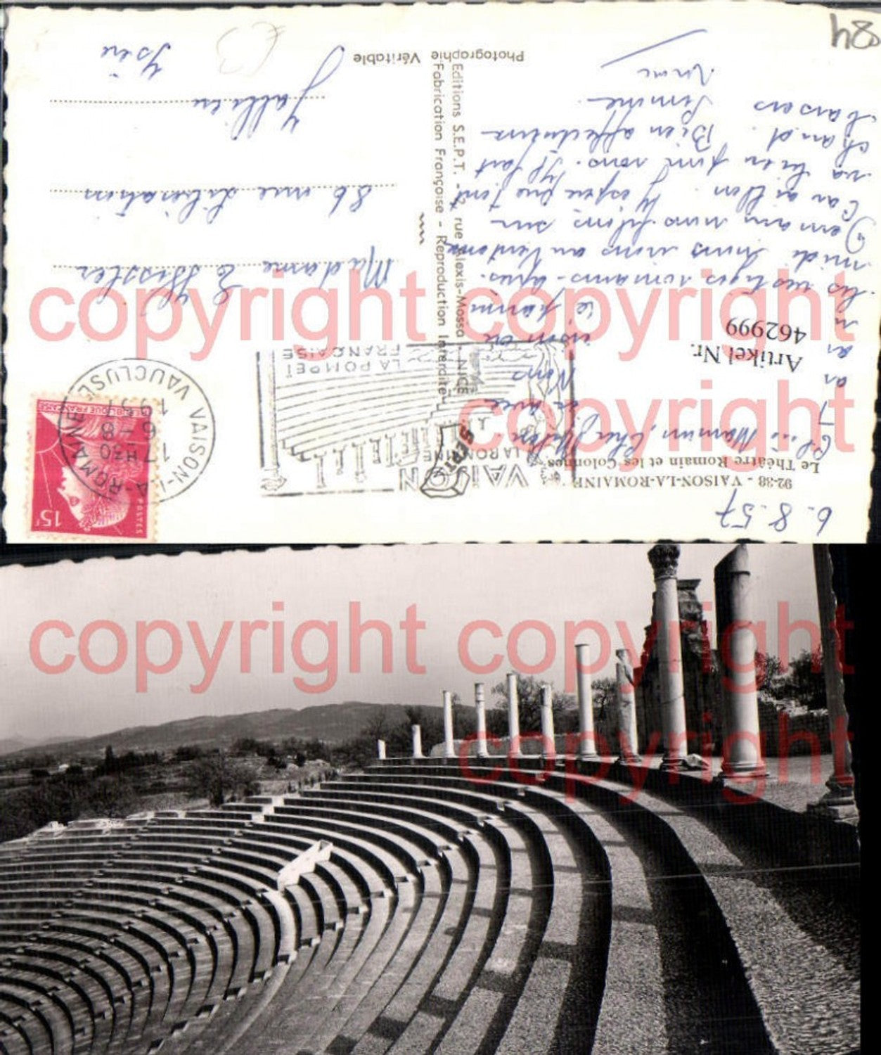 462999,Provence-Alpes-Cote-Azur Vaucluse Vaison-la-Romaine Theatre Romain Amphitheater