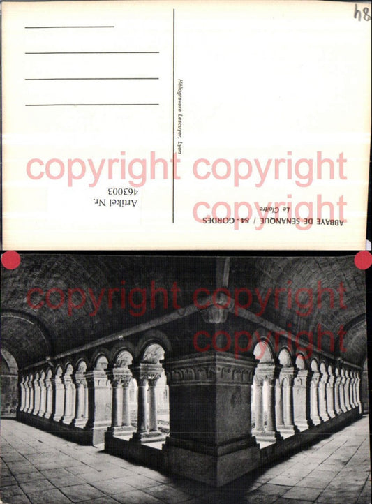 463003,Provence-Alpes-Cote-Azur Vaucluse Gordes Abbaye Senanque Cloitre Kloster Arkaden