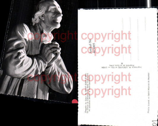 463005,Rhone-Alpes Ain Saint-Maurice-de-Beynost Chapelle Saint Cure Statue Cabuchet