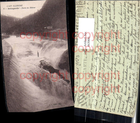 463006,Rhone-Alpes Ain Bellegarde Perte du Rhone Wasserfall
