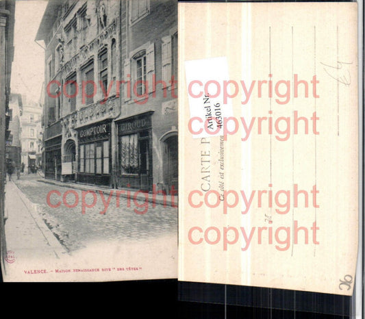 463016,Rhone-Alpes Drome Valence Maison des Tetes Haus Straßenansicht