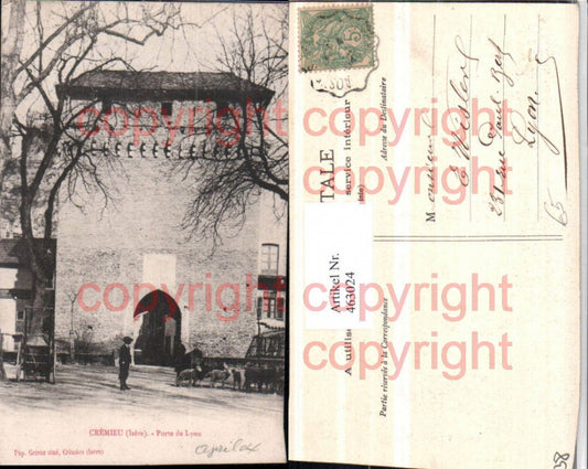 463024,Rhone-Alpes Isere Cremieu Porte de Lyon Tor