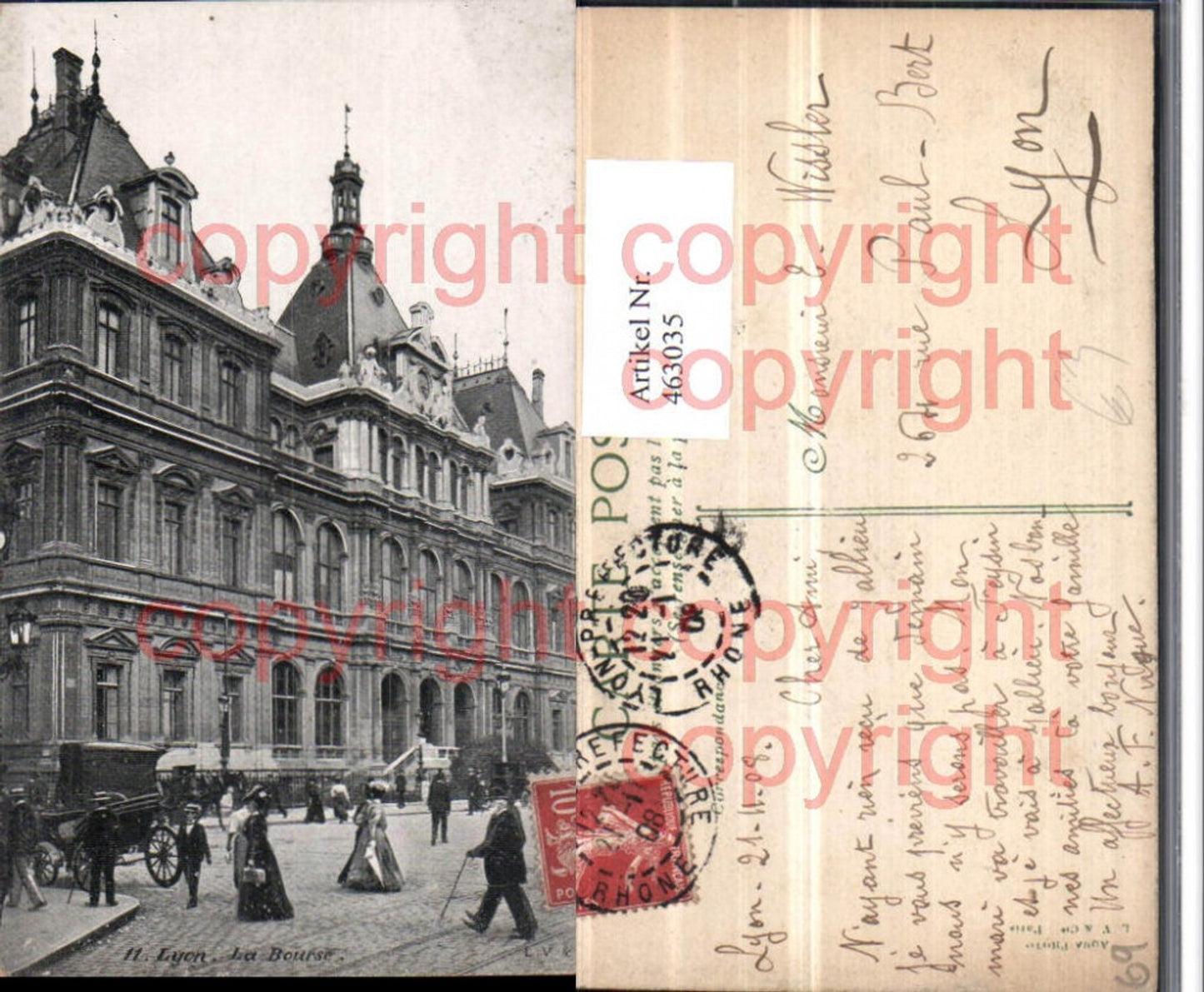 463035,Rhone-Alpes Rhone Lyon La Bourse Börse Gebäude