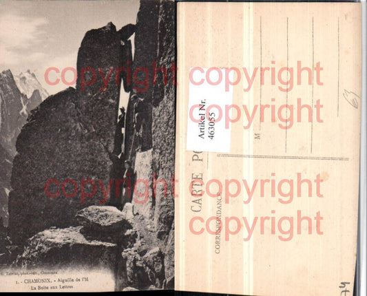 463055,Rhone-Alpes Haute-Savoie Chamonix Aiguille Boite aux Lettres Felswand
