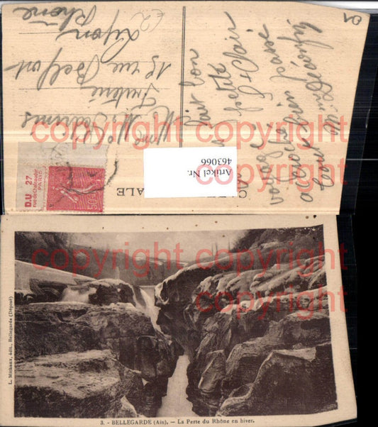 463066,Rhone-Alpes Ain Bellegarde Perte du Rhone Schlucht