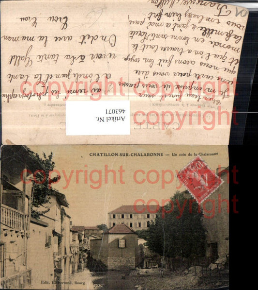463071,Rhone-Alpes Ain Chatillon-sur-Chalaronne Coin de Chalaronne Kanal
