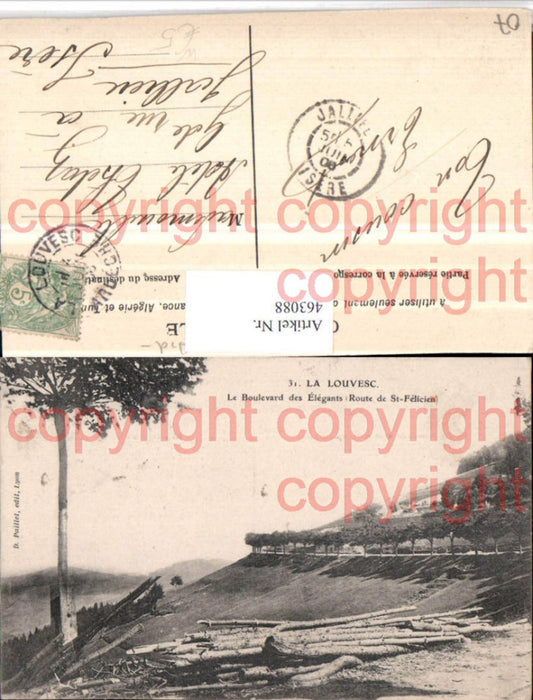 463088,Rhone-Alpes Ardeche Louvesc Boulevard des Elegants Route St-Felicien