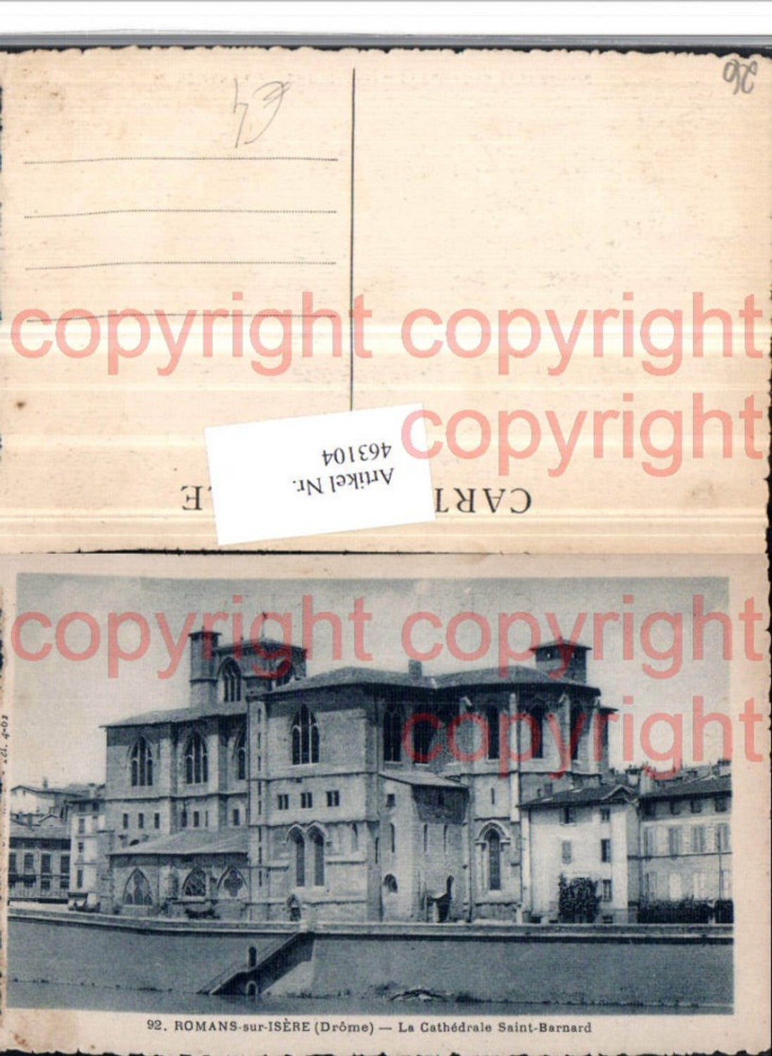 463104,Rhone-Alpes Drome Romans-sur-Isere Cathedrale St-Bernard Kirche