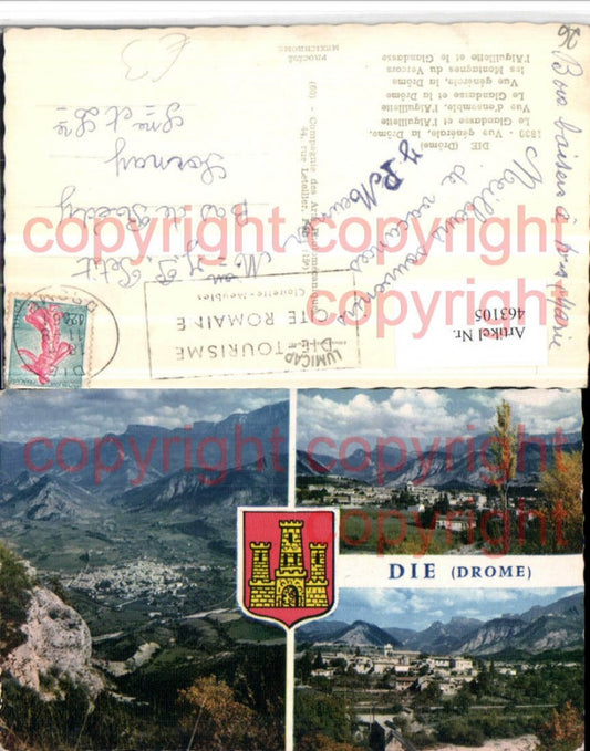 463105,Rhone-Alpes Drome Die Vue generale Totale Mehrbildkarte