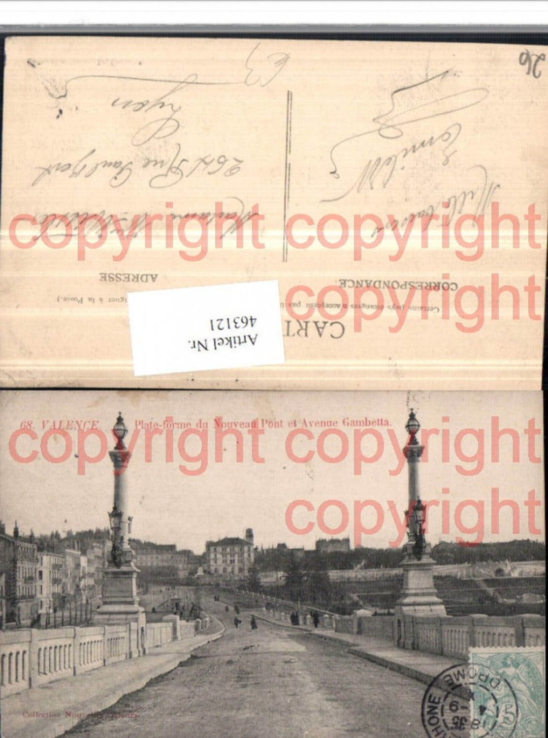 463121,Rhone-Alpes Drome Valence Plate-forme Pont et Avneue Gambetta Brücke