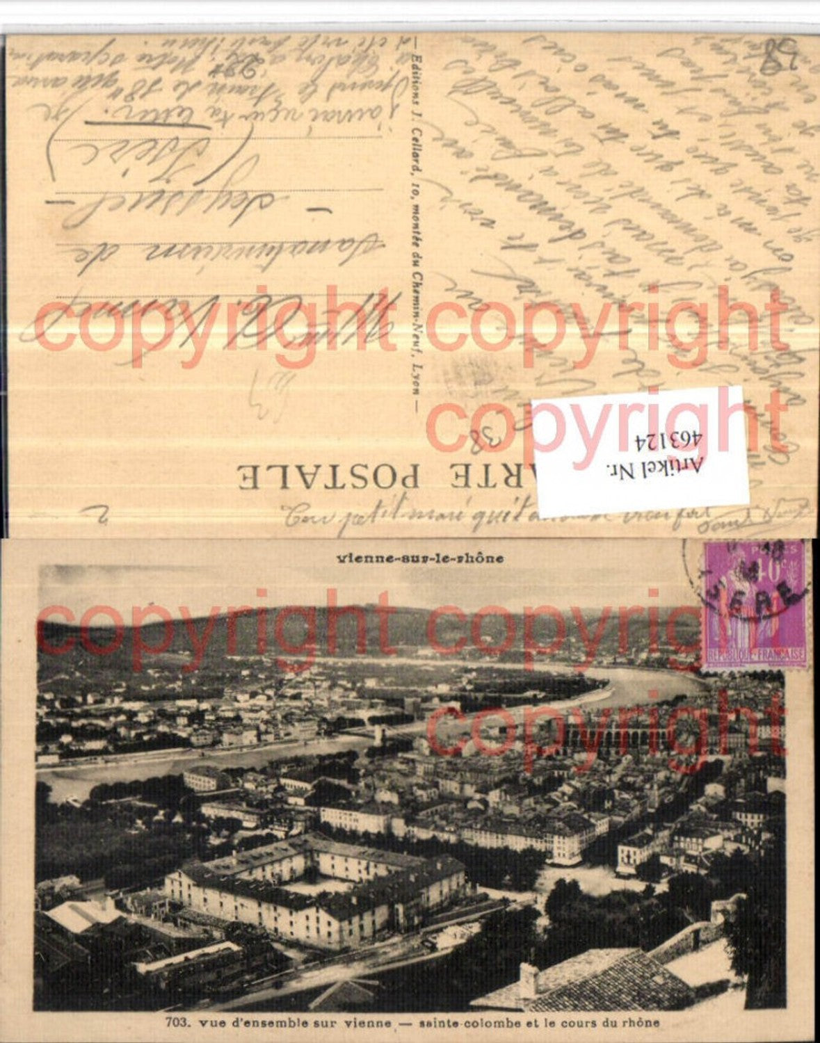 463124,Rhone-Alpes Isere Vienne-sur-le-Rhone Sainte-Colombe et cours Totale