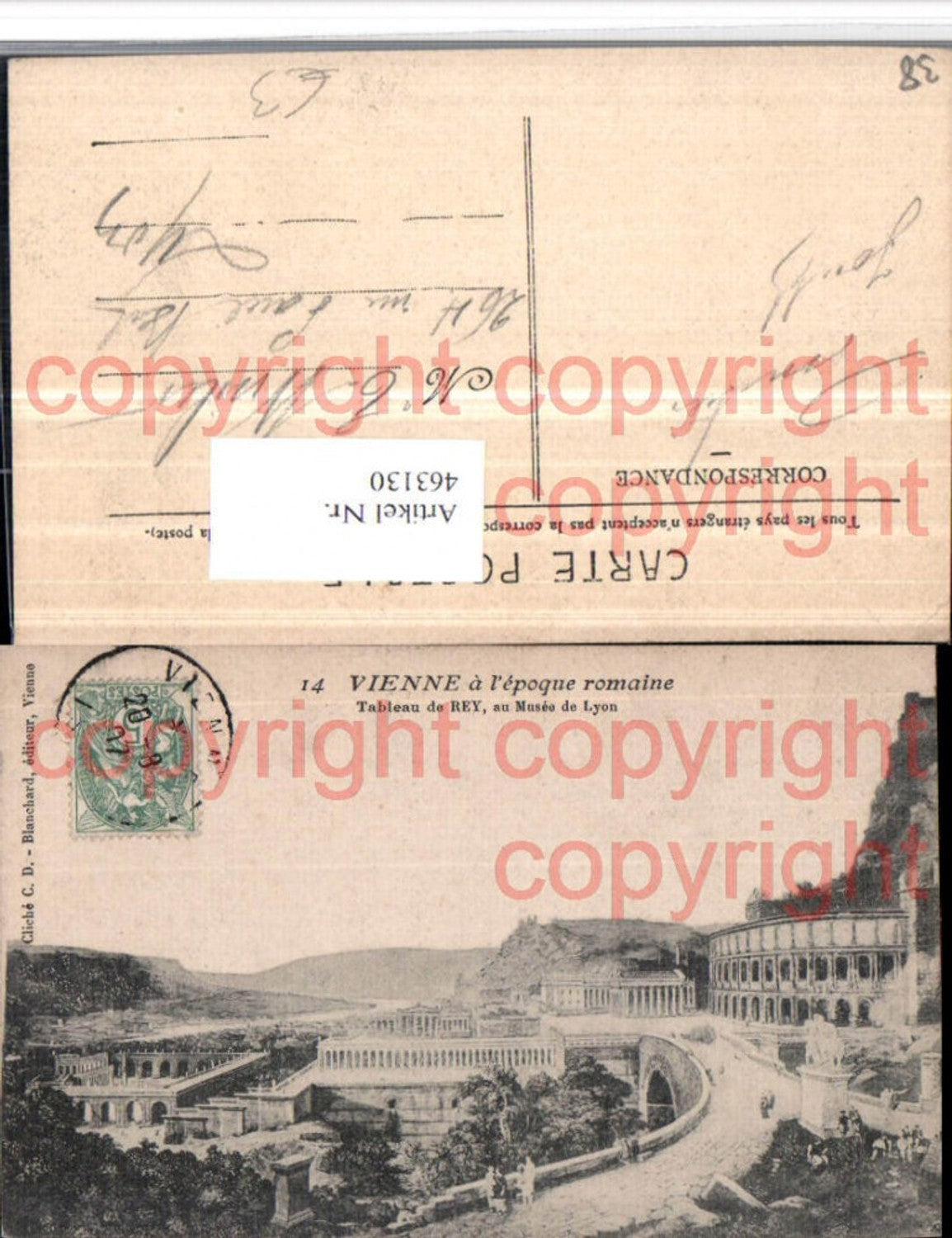 463130,Rhone-Alpes Isere Vienne Tableau de Rey Musee de Lyon