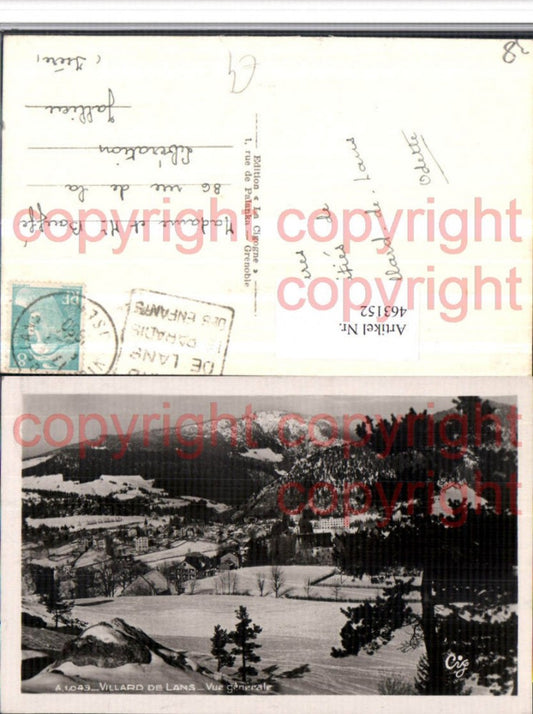 463152,Rhone-Alpes Isere Villard-de-Lans Vue generale Totale Winterbild