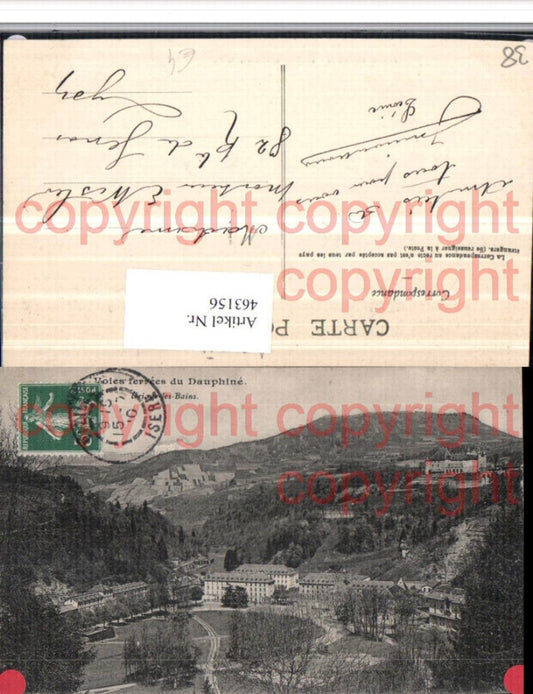 463156,Rhone-Alpes Isere Uriage-les-Bains Teilansicht Schloss