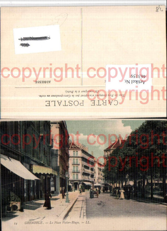 463159,Rhone-Alpes Isere Grenoble Place Victor-Hugo Straßenansicht