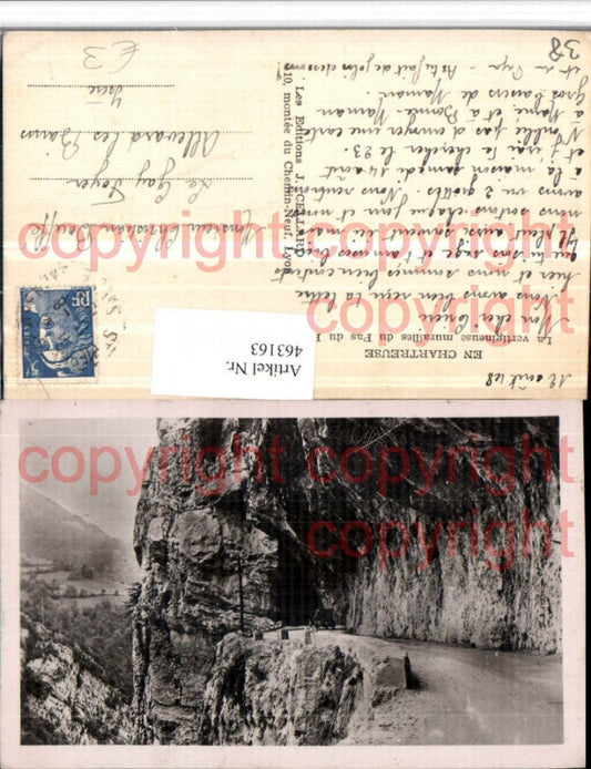 463163,Rhone-Alpes Isere Chartreuse vertigineuse murailles du Pas Frou Straße