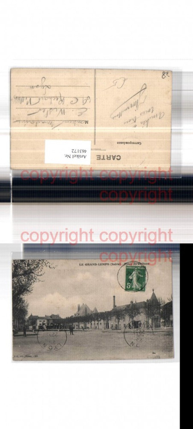 463172,Rhone-Alpes Isere Grand-Lemps Place du Chateau Schlossplatz