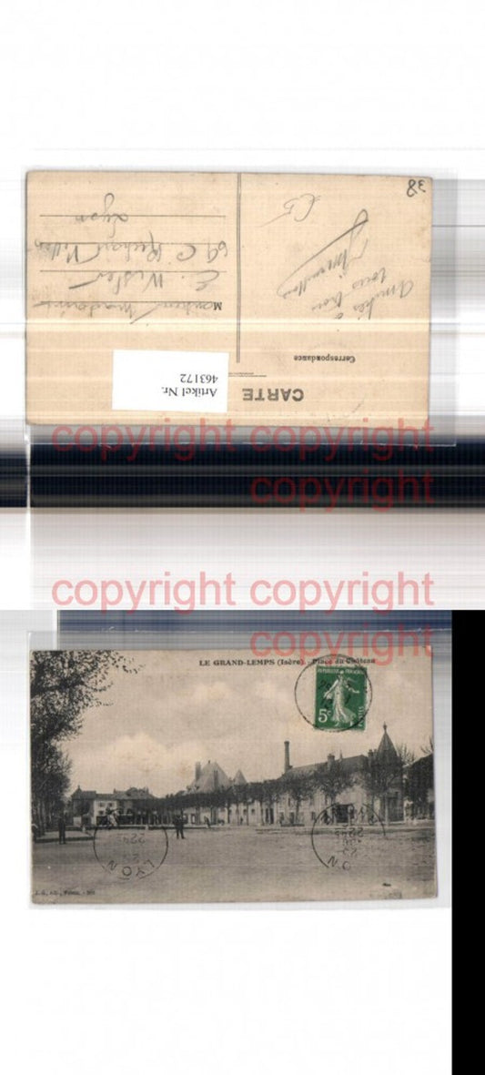 463172,Rhone-Alpes Isere Grand-Lemps Place du Chateau Schlossplatz