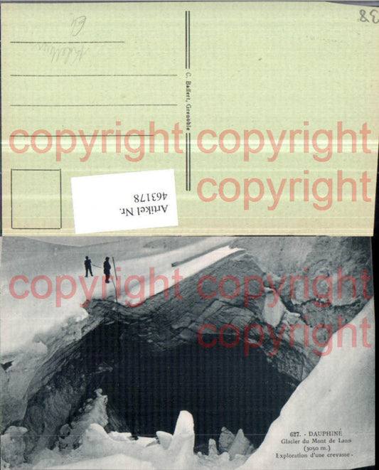 463178,Rhone-Alpes Isere Glacier du Mont de Lans Gletscher Kletterer