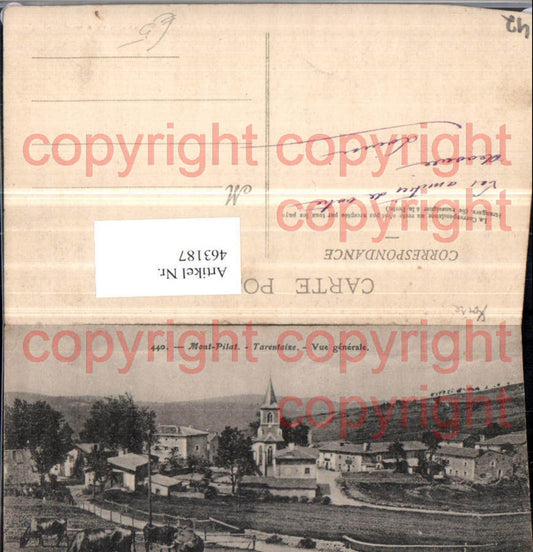 463187,Rhone-Alpes Loire Mont-Pilat Tarentaize Vue generale Totale