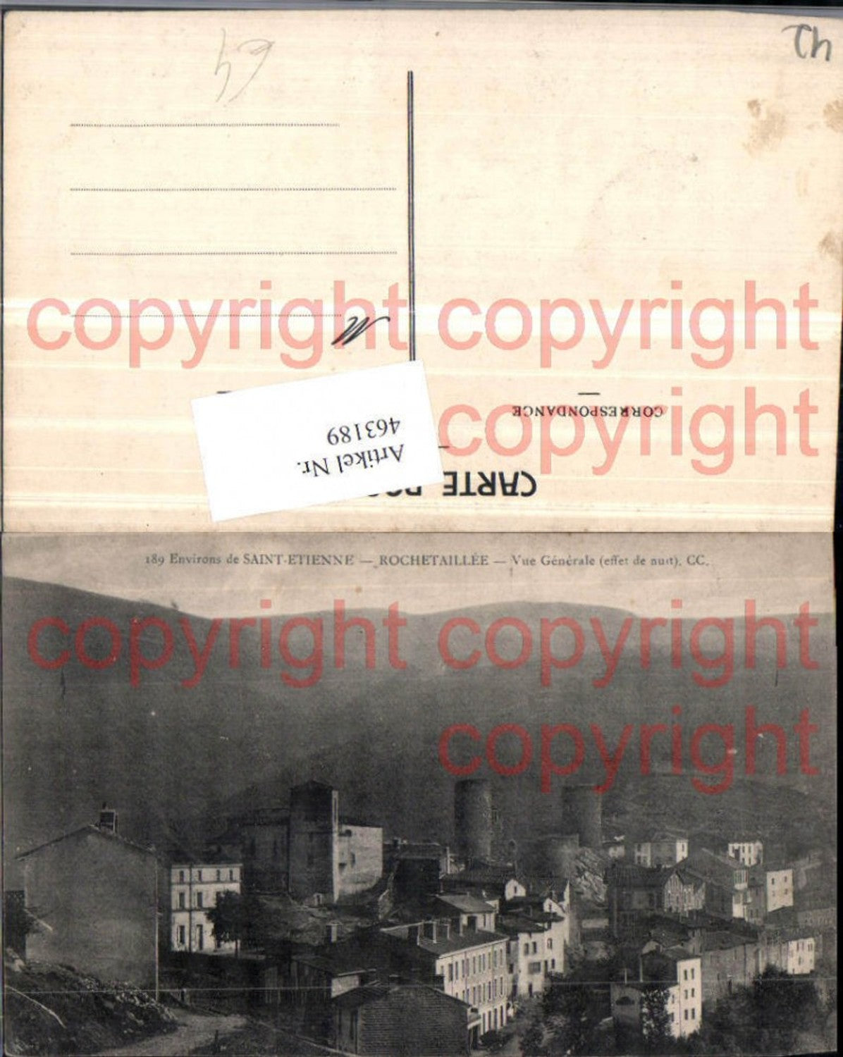 463189,Rhone-Alpes Loire Saint-Etienne Rochetaillee Vue Generale Totale