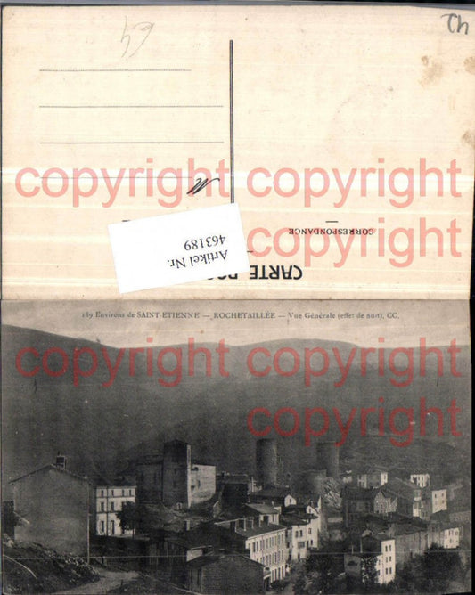 463189,Rhone-Alpes Loire Saint-Etienne Rochetaillee Vue Generale Totale