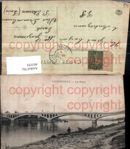 463191,Rhone-Alpes Loire Andrezieux Le Pont Brücke