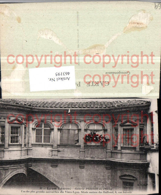 463195,Rhone-Alpes Rhone Lyon Galerie Philibert de Orne Fenster