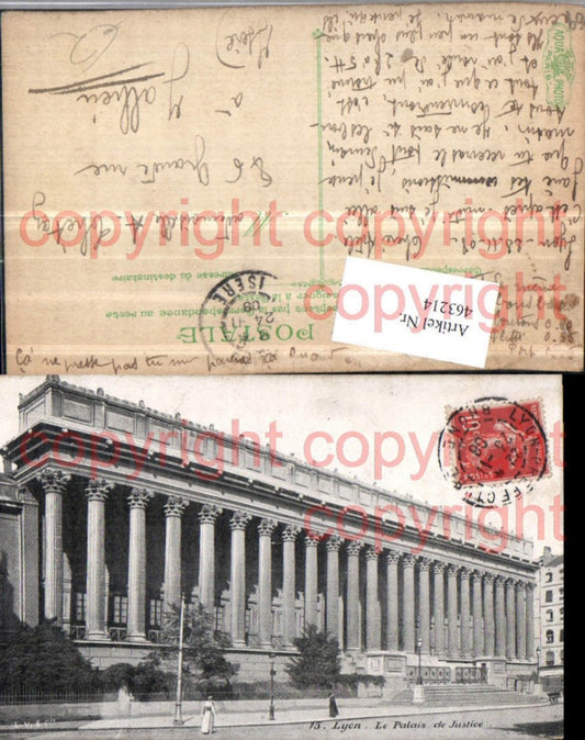 463214,Rhone-Alpes Rhone Lyon Palais de Justice Justizpalast