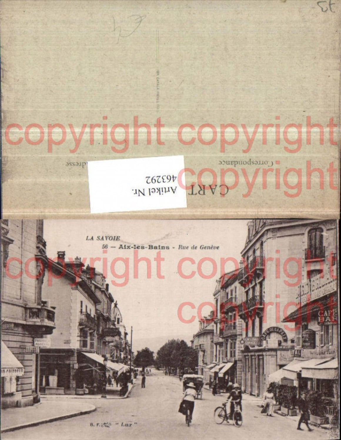 463292,Rhone-Alpes Savoie Aix-les-Bains Rue Geneve Straßenansicht