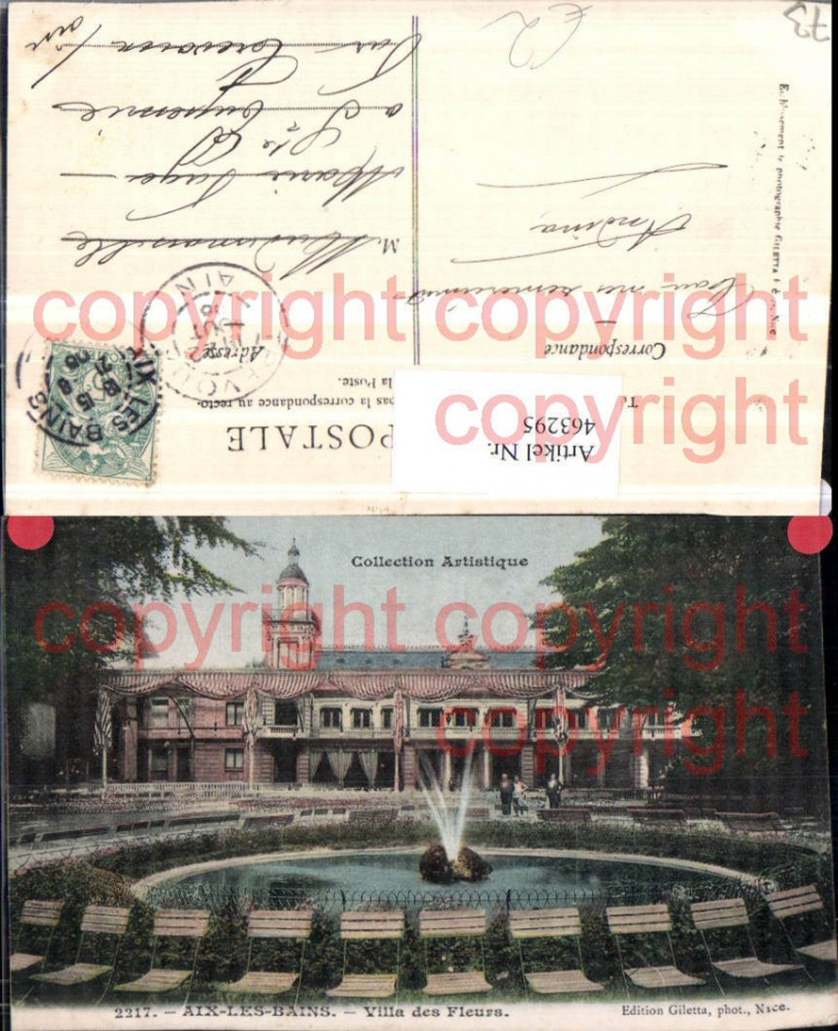 463295,Rhone-Alpes Savoie Aix-les-Bains Villa des Fleurs Brunnen