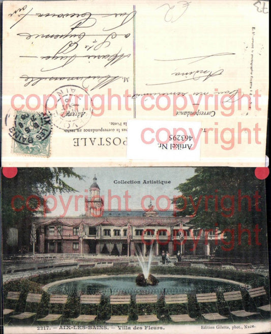 463295,Rhone-Alpes Savoie Aix-les-Bains Villa des Fleurs Brunnen