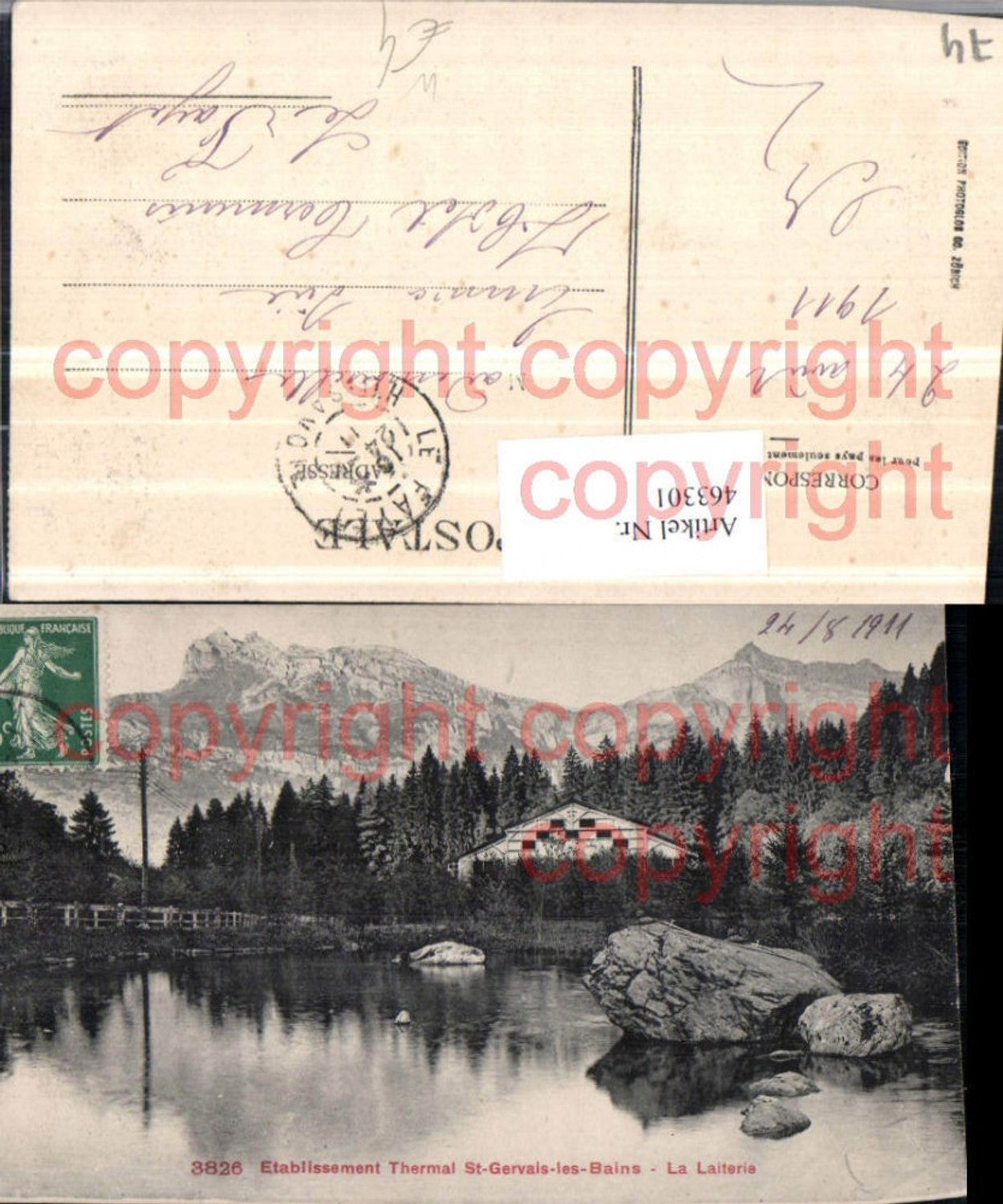 463301,Rhone-Alpes Haute-Savoie Etablissement Thermal St-Gervais-les-BAins Laiterie