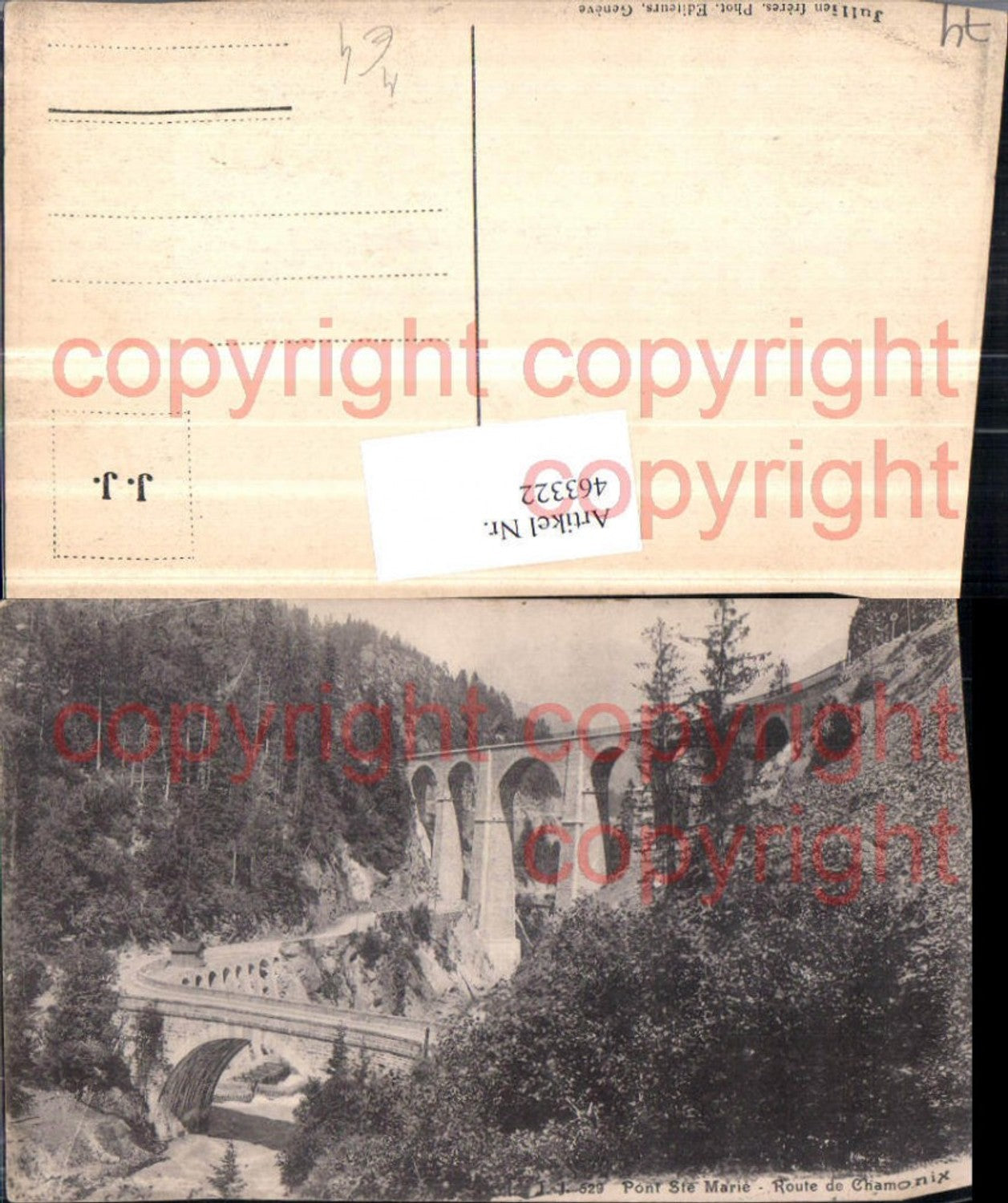 463322,Rhone-Alpes Haute-Savoie Chamonix Pont Ste Marie Viadukt Brücke