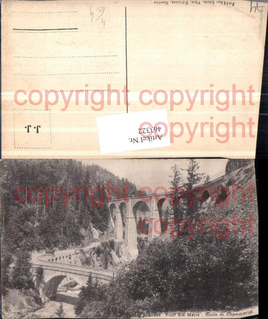 463322,Rhone-Alpes Haute-Savoie Chamonix Pont Ste Marie Viadukt Brücke