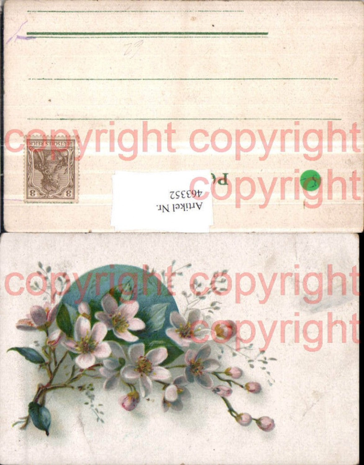 463352,Künstler AK Blütenzweige Blüten Blumen