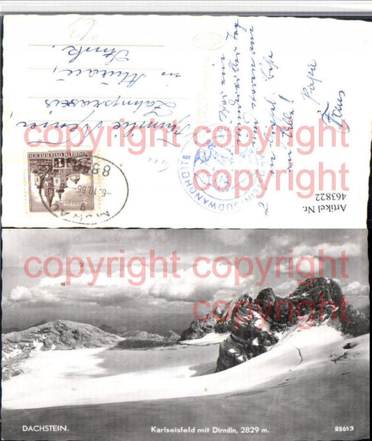463822,Dachstein Karlseisfeld b. Dirndln b. Hallstatt Bergkulisse