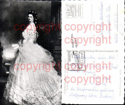 464053,Foto Ak Gemälde Winterhalter Kaiserin Elisabeth Sissi Adel Monarchie Österreich