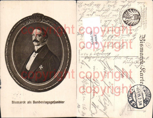464064,Künstler Ak Bismarck als Bundestagsgesandter Adel Monarchie Deutschland