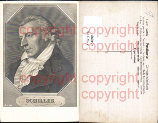 464098,Künstler Ak Steinla Schiller Portrait Kunst Wissenschaft