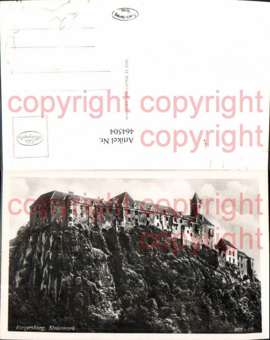 464504,Foto Ak Burg Riegersburg