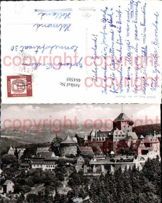 464505,Foto Ak Schloss Burg an der Wupper